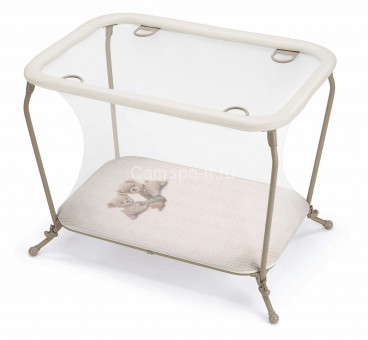 Манеж Cam Lusso (Луссо) цвет 264 бежевый с собачками Манеж Cam Lusso (Луссо) цвет 264 бежевый с собачками