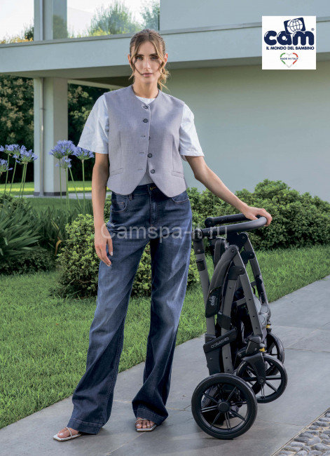 Коляска 3 в 1 Cam Dinamico Up (Динамико Ап) Smart цвет 991 бежевый с вышевкой