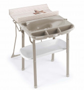 Пеленальный столик Cam Aqua Spa (Аква Спа) цвет 264 бежевый с собачками (ванночка бежевая)