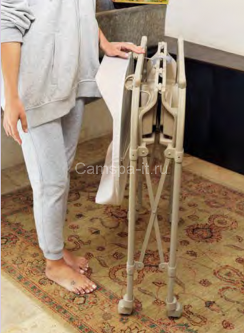 Пеленальный столик Cam Cambio (Камбио) цвет 260 B бежевый с мишкой и луной (ванночка белая)