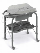 Пеленальный столик Cam Cambio (Камбио) цвет 262 серый с мишкой (ванночка серая)