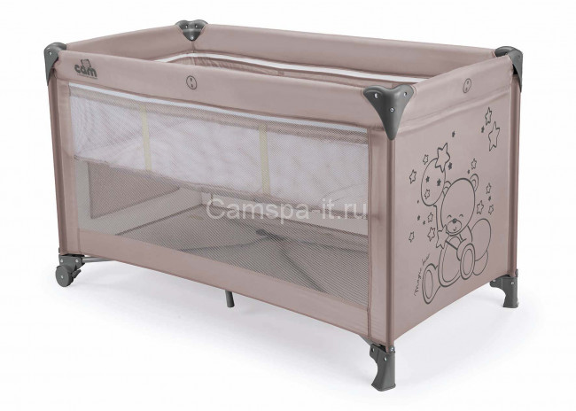 Манеж-кровать Cam Pisolino (Писолино) цвет 261 бежевый с мишкой Манеж-кровать Cam Pisolino (Писолино) цвет 261 бежевый с мишкой