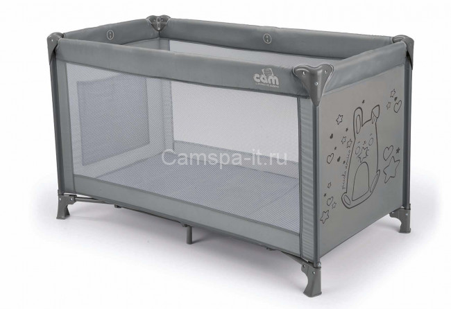 Манеж-кровать Cam Sonno (Сонно) цвет 265 серый с кроликом