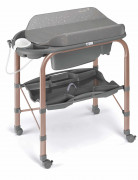 Пеленальный столик Cam Cambio (Камбио) цвет 263 серый (рама розовое золото)